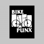 Bike Punx  čierne teplákové kraťasy s tlačeným logom